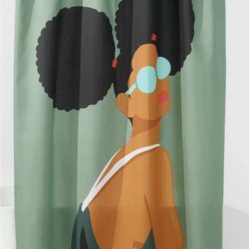 Room Essentials Sunglasses Multicolor Shower Curtain